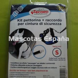 RECORD Petral+Correa Seguridad Coche (Acolchado) S Cuello(34-44cm) Pecho(44-54cm) - Imagen 1